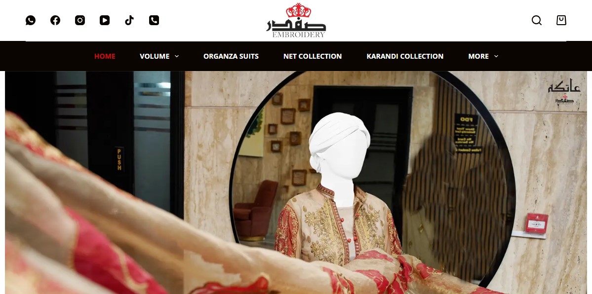 Safdar Embroidery - Women Fashion Website Desiged by Bizz Boost Ltd