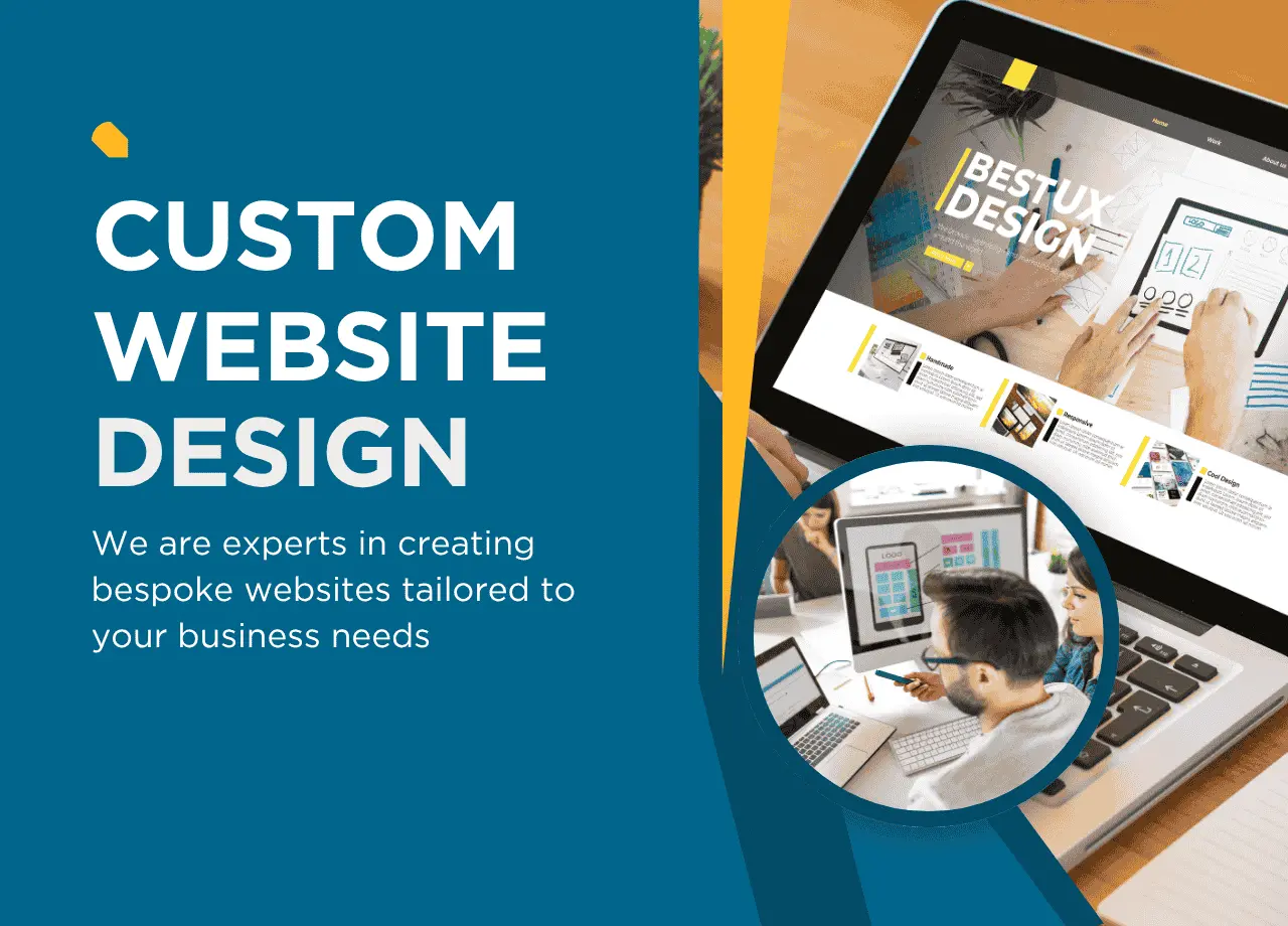 Custom website design services, website design,