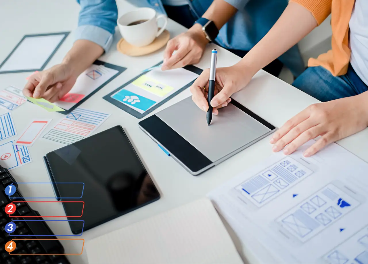 our step by step process for landing page design